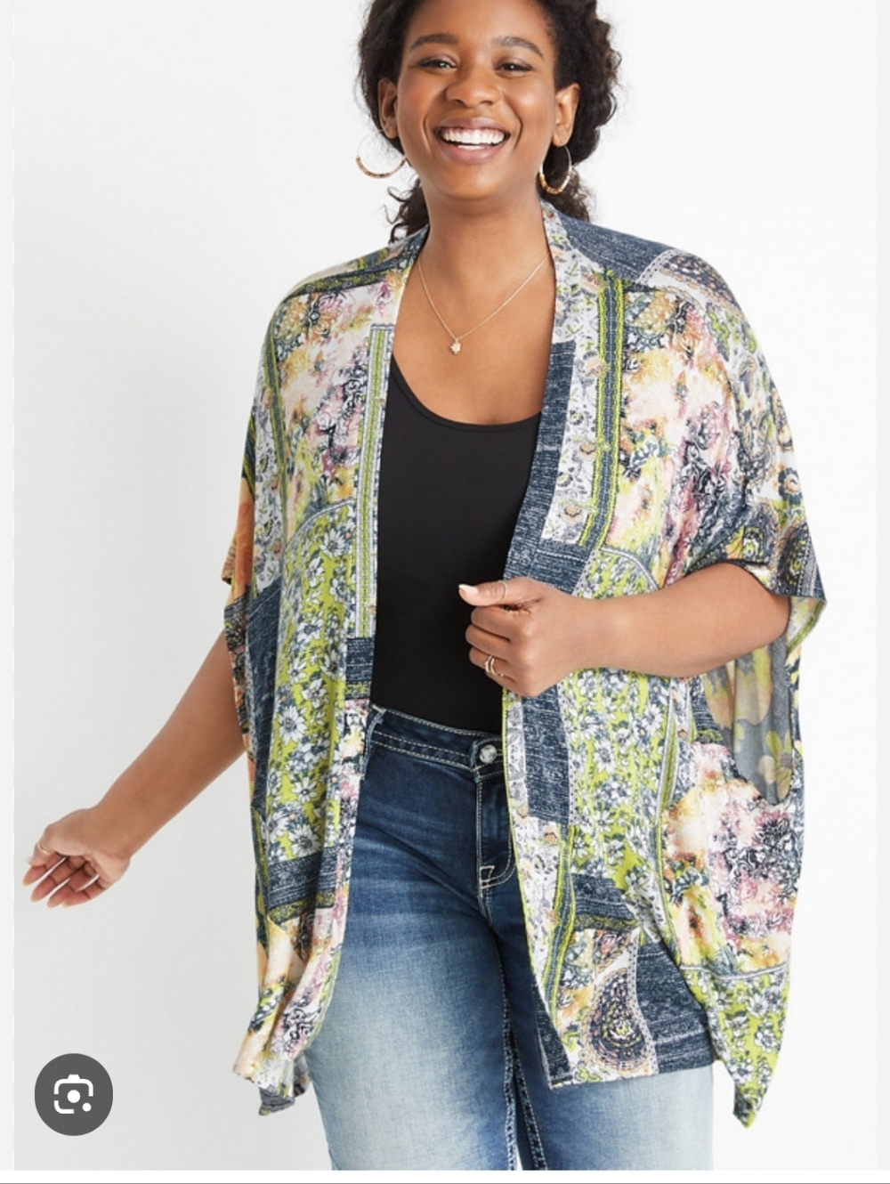 Maurices Flowy Kimona Size Lg/xl